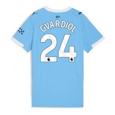 Manchester City Josko Gvardiol #24 Hjemmedrakt Kvinner 2025-26 Kortermet Manchester City Josko Gvardiol #24 Hjemmedrakt Kvinner 2025-26 Kortermet